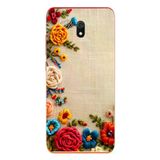 Redmi 8A Uyumlu İşlemeli İğne Oyası Baskılı Silikon Kılıf