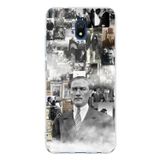 Redmi 8A Uyumlu Mustafa Kemal Atatürk Kolaj Baskılı Silikon Kılıf