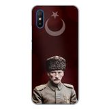 Redmi 9A Uyumlu Ay Yıldız ve Başkomutan Atatürk Baskılı Silikon Kılıf