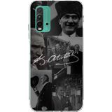 Redmi 9T-POCO M3 Uyumlu Kemal Atatürk İmza Baskılı Silikon Kılıf