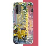 Redmi 9T-Poco M3 Uyumlu Sarı Mobilet Baskılı Silikon Kılıf
