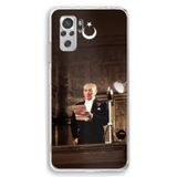 Redmi Note 10 / 10S Uyumlu Atatürk İlk Meclis Konuşması Baskılı Silikon Kılıf