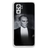 Redmi Note 10 / 10S Uyumlu Zarafet ve Asalet: Atatürk Smokinli Baskılı Silikon Kılıf