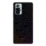 Redmi Note 10 Pro Uyumlu Klavye Tuşları Baskılı Silikon Kılıf