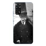 Redmi Note 11-11S Uyumlu Mustafa Kemal Atatürk Portre Baskılı Silikon Kılıf