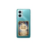 Redmi Note 11E ile Uyumlu Burç Kartları Kova Tasarımlı Şeffaf Silikon Kılıf