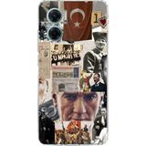 Redmi Note 11E Uyumlu Atatürk Cumhuriyet Kolaj Baskılı Silikon Kılıf