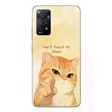 Redmi Note 11E Uyumlu Dont Touch My Phone Baskılı Silikon Kılıf