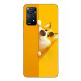 Redmi Note 11E Uyumlu Sarı Köpek Baskılı Silikon Kılıf