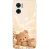 Redmi Note 11E Uyumlu Sevimli Tatlı Ayı Baskılı Silikon Kılıf