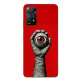 Redmi Note 11E Uyumlu Tek Göz Elde Baskılı Silikon Kılıf