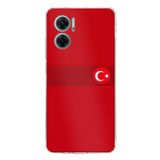 Redmi Note 11E Uyumlu Türk Milli Takım Izgara Desenli Forma Baskılı Silikon Kılıf
