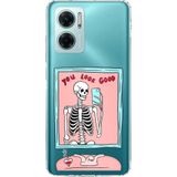 Redmi Note 11E Uyumlu You Look Good İskelet Tasarımlı Baskılı Silikon Kılıf