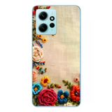 Redmi Note 12 4G Uyumlu İşlemeli İğne Oyası Baskılı Silikon Kılıf