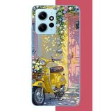 Redmi Note 12 4G Uyumlu Sarı Mobilet Baskılı Silikon Kılıf