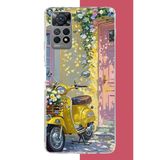 Redmi Note 12 Pro 4G Uyumlu Sarı Mobilet Baskılı Silikon Kılıf