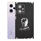 Redmi Note 12 Pro 5G İle Uyumlu Bumper Serisi Premium Kaplama 360 Atatürk İmzalı Siyah
