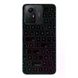 Redmi Note 12S Uyumlu Klavye Tuşları Baskılı Silikon Kılıf