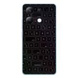 Redmi Note 13 4G Uyumlu Klavye Tuşları Baskılı Silikon Kılıf