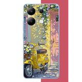 Redmi Note 13 4G Uyumlu Sarı Mobilet Baskılı Silikon Kılıf