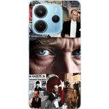 Redmi Note 14 4G Uyumlu Atatürk İstiklal Panoraması Baskılı Silikon Kılıf