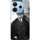 Redmi Note 14 4G Uyumlu Mustafa Kemal Atatürk Portre Baskılı Silikon Kılıf