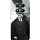 Redmi Note 14 PRO 4G Uyumlu Mustafa Kemal Atatürk Portre Baskılı Silikon Kılıf