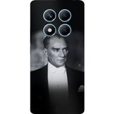Redmi Note 14 PRO 4G Uyumlu Zarafet ve Asalet: Atatürk Smokinli Baskılı Silikon Kılıf
