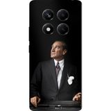 Redmi Note 14 PRO 5G Uyumlu Ufka Bakan Lider Atatürk Baskılı Silikon Kılıf
