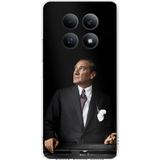 Redmi Note 15 4G Uyumlu Ufka Bakan Lider Atatürk Baskılı Silikon Kılıf