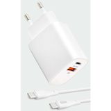 Redmi Note 8 9 9t 10 10S Lite Pro Şarj Aleti 38W Type-C Hızlı Set SZ-SG76 - Beyaz