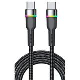 Redmi Note 8 9 9T 10 10S Lite Pro Şarj Kablosu Type-C 60W Rgb Led Sz-Cl13