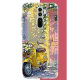 Redmi Note 8 Pro Uyumlu Sarı Mobilet Baskılı Silikon Kılıf