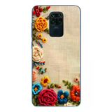 Redmi Note 9 Uyumlu İşlemeli İğne Oyası Baskılı Silikon Kılıf