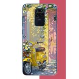 Redmi Note 9 Uyumlu Sarı Mobilet Baskılı Silikon Kılıf