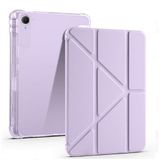Redmi Pad K 8.8 Inç Uyumlu Kalem Bölmeli Uyku Modlu Katlanabilir Trifolding Tablet Kılıfı - Lila
