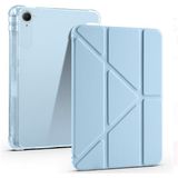 Redmi Pad K 8.8 Inç Uyumlu Kalem Bölmeli Uyku Modlu Katlanabilir Trifolding Tablet Kılıfı - Mavi