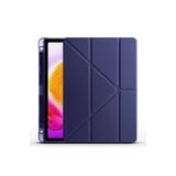 Redmi Pad SE 8.7 inç Uyumlu Kalem Bölmeli Uyku Modlu Katlanabilir Trifolding Tablet Kılıfı Lacivert