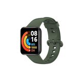 Redmi Watch 2 Lite Kordon Akıllı Saat Bileklik Kordonu Silikon Kayış + Ppma Nano Ekran Koruyucu Haki