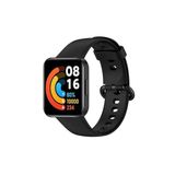 Redmi Watch 2 Lite Kordon Akıllı Saat Bileklik Kordonu Silikon Kayış + Ppma Nano Ekran Koruyucu Siyah