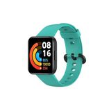 Redmi Watch 2 Lite Kordon Akıllı Saat Bileklik Kordonu Silikon Kayış + Ppma Nano Ekran Koruyucu Su Yeşili