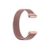 Redmi Watch 3 Active Uyumlu Metal Hasır Kordon (Güçlü Mıknatıs) Pembe