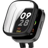 Redmi Watch 3 Ekran ve Kasa Koruyucu Kılıf Tam Ekran Koruyucu Akıllı Saat - Siyah