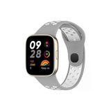 Redmi Watch 3 Spor Delikli Kordon - Gri-Beyaz