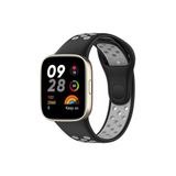 Redmi Watch 3 Spor Delikli Kordon - Siyah-Gri