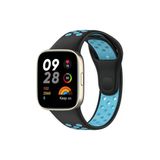Redmi Watch 3 Spor Delikli Kordon - Siyah-Mavi