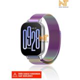 Redmi Watch 5 Active / Redmi 5 Lite Uyumlu Milanes Örgü Hasır Metal Kordon - Renkli
