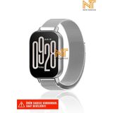 Redmi Watch 5 Active / Redmi 5 Lite Uyumlu Milanes Örgü Hasır Metal Kordon - Silver