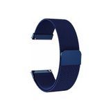 Redmi Watch 5 Active/Redmi Watch 5 Lite ile Uyumlu Metal Hasır Kordon Güçlü Mıknatıs Lacivert