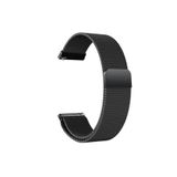 Redmi Watch 5 Active/Redmi Watch 5 Lite ile Uyumlu Metal Hasır Kordon Güçlü Mıknatıs Siyah